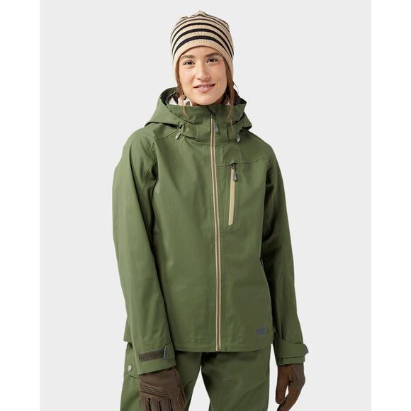 Stio Women's Environ Full Zip Hooded Ski Jacket Pine Forest - S - Picture 1 of 8
